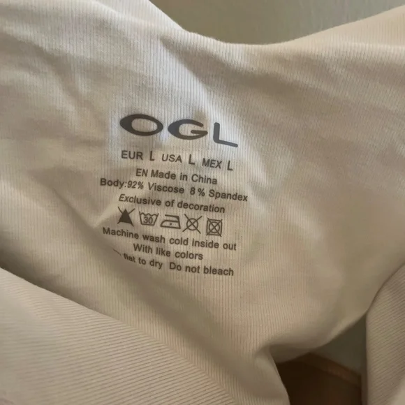 Criss Cross Off Shoulder New Airy Brami Top - Pure White - Picture 5 of 7